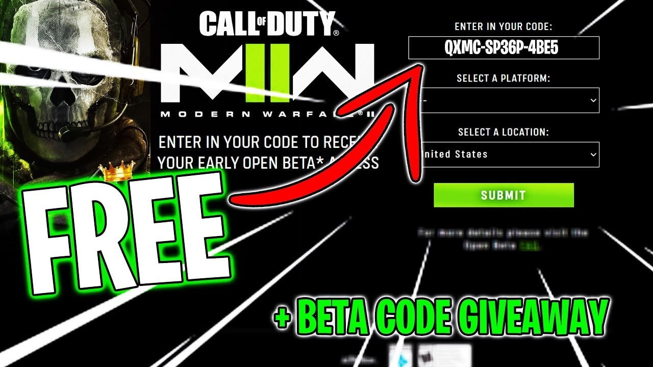 Free Mw2 Beta Codes