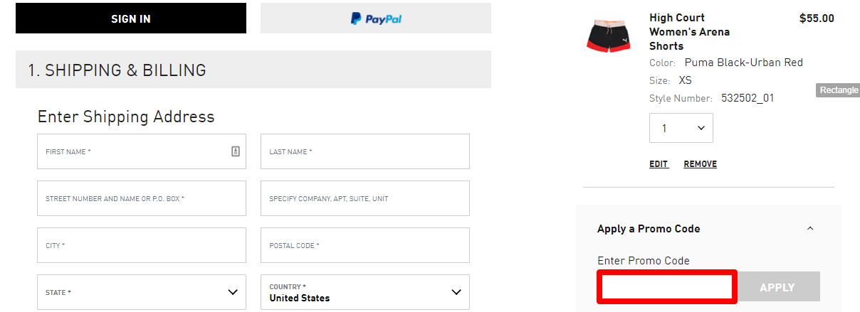 Puma Free Shipping Code