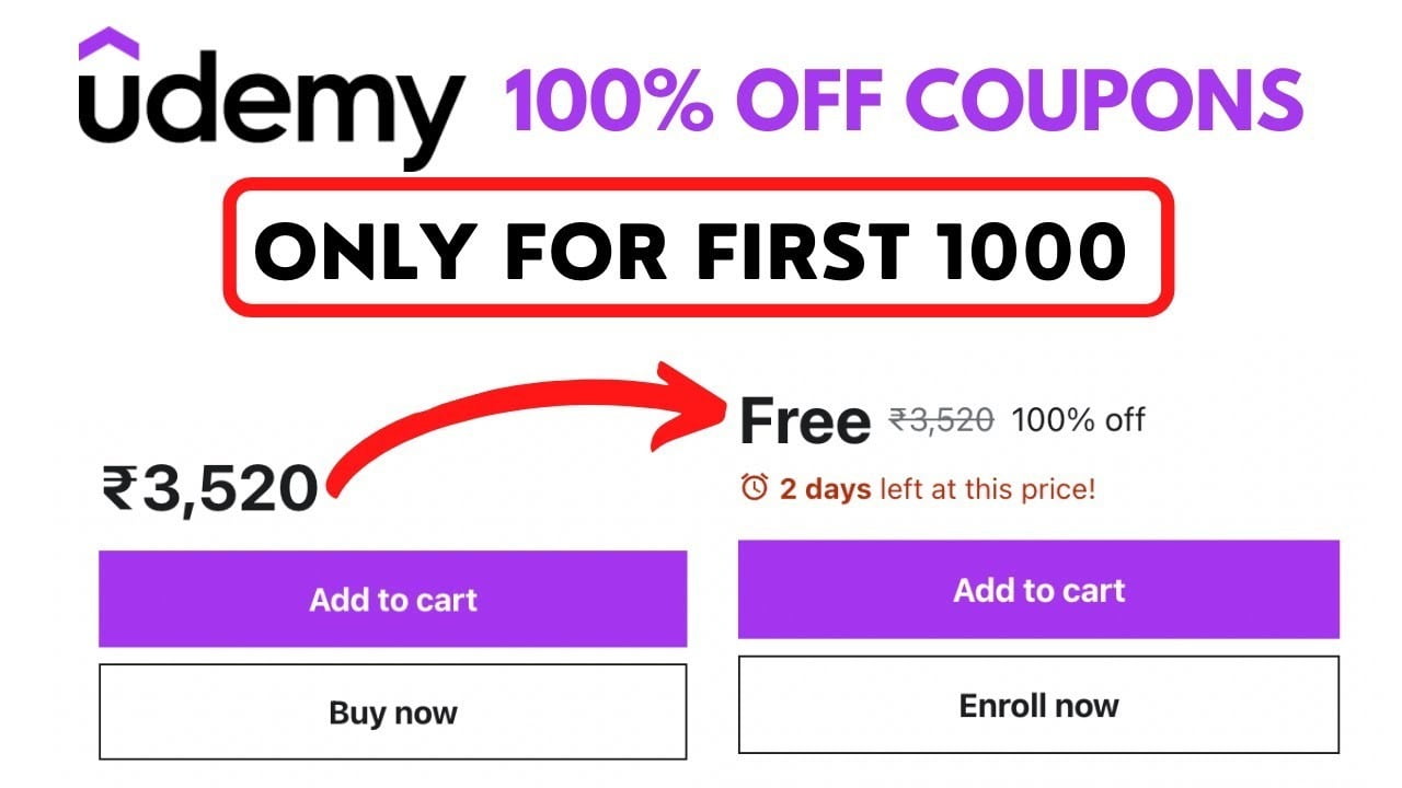 Udemy Coupon Code Free