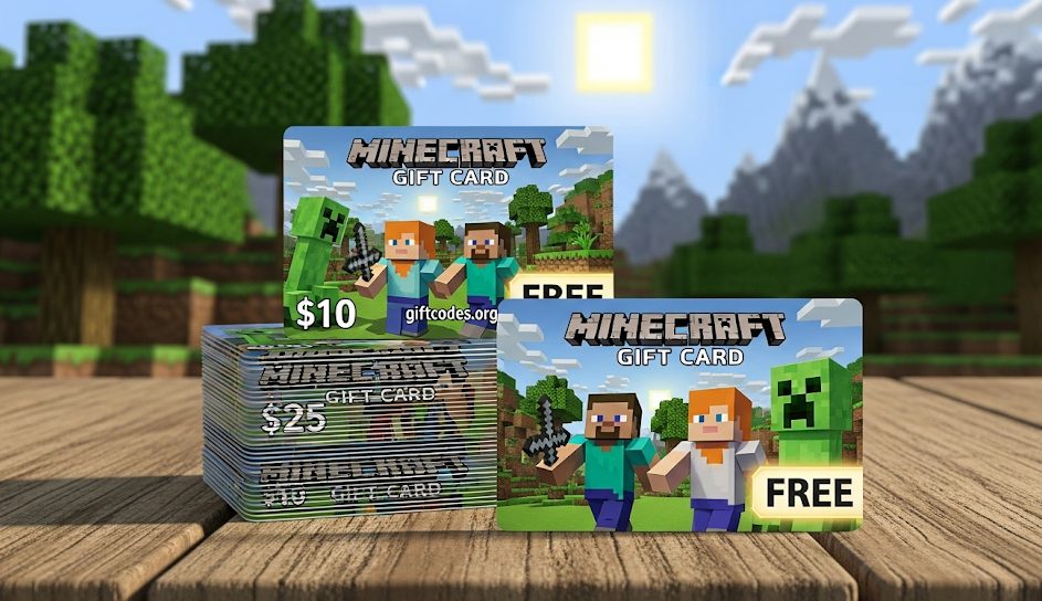 Gift Cards for Minecraft - Giveaway